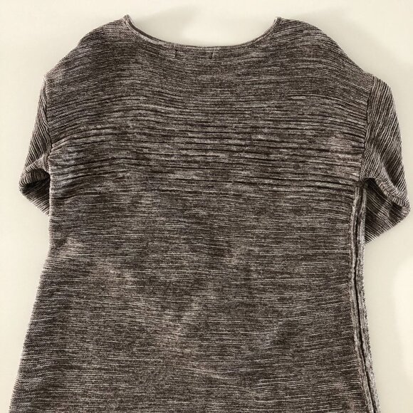 Ellen Tracy Casual Lg Slv Scoop Neck Cotton/Acrylic Sweater Cocoa + Ivory Sz XL - Picture 7 of 11